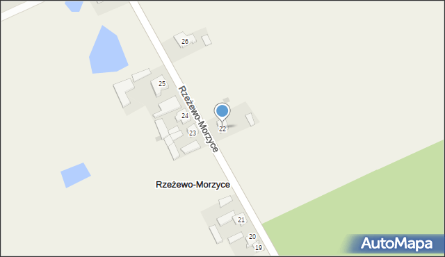 Rzeżewo-Morzyce, Rzeżewo-Morzyce, 22, mapa Rzeżewo-Morzyce