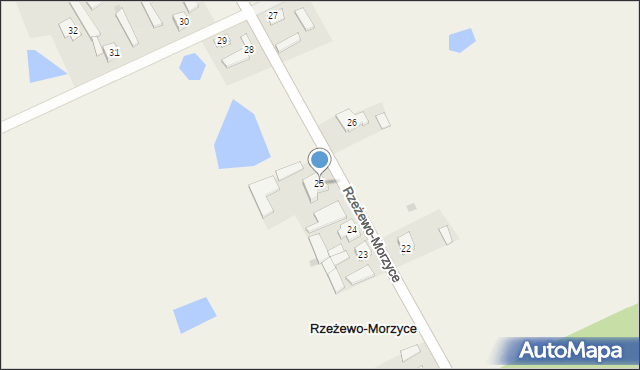 Rzeżewo-Morzyce, Rzeżewo-Morzyce, 25, mapa Rzeżewo-Morzyce