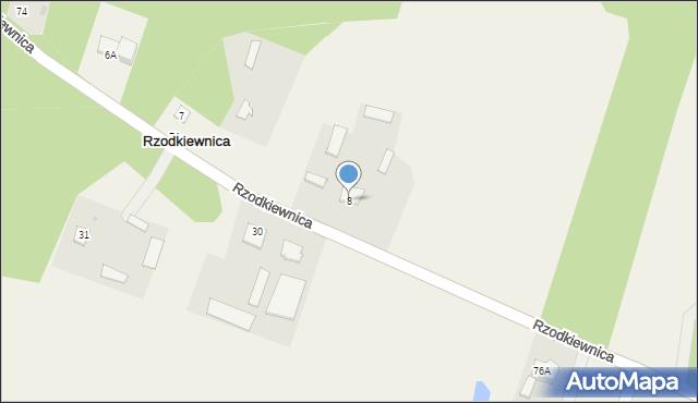 Rzodkiewnica, Rzodkiewnica, 8, mapa Rzodkiewnica