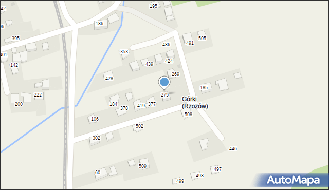 Rzozów, Rzozów, 275, mapa Rzozów