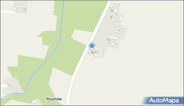 Rżuchów, Rżuchów, 79, mapa Rżuchów