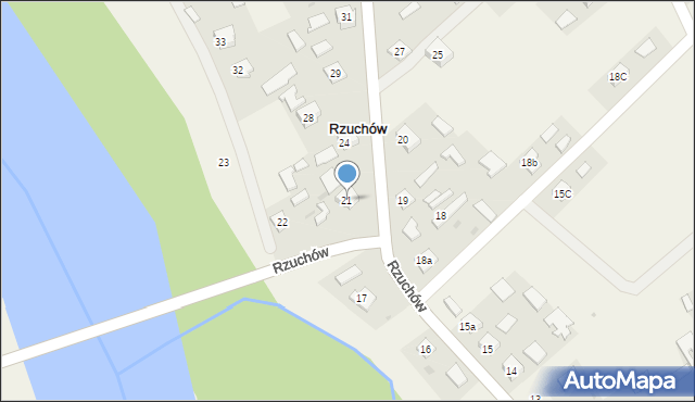 Rzuchów, Rzuchów, 21, mapa Rzuchów