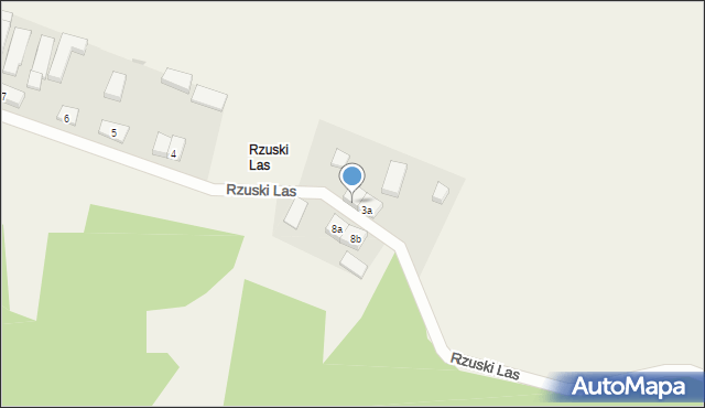 Rzuski Las, Rzuski Las, 3b, mapa Rzuski Las