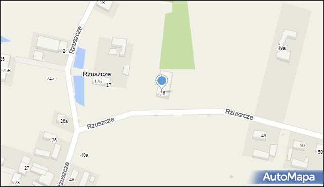 Rzuszcze, Rzuszcze, 16, mapa Rzuszcze