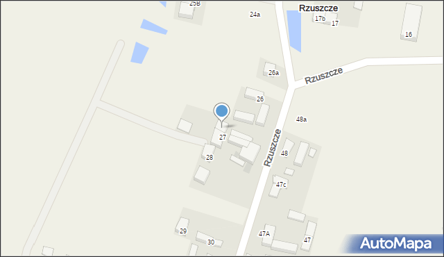 Rzuszcze, Rzuszcze, 27a, mapa Rzuszcze