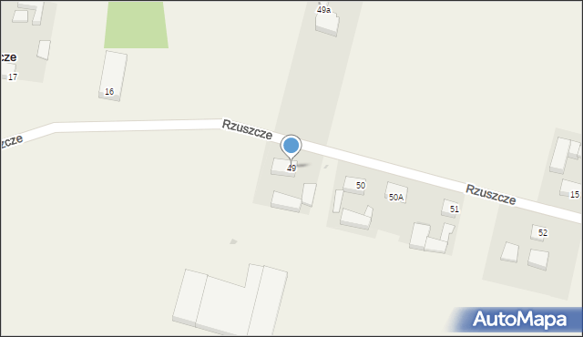 Rzuszcze, Rzuszcze, 49, mapa Rzuszcze