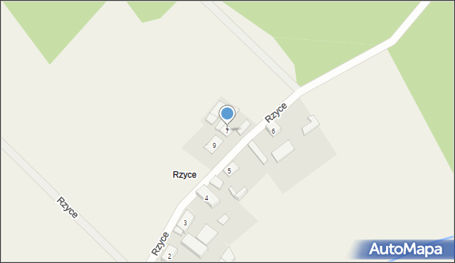 Rzyce, Rzyce, 7, mapa Rzyce