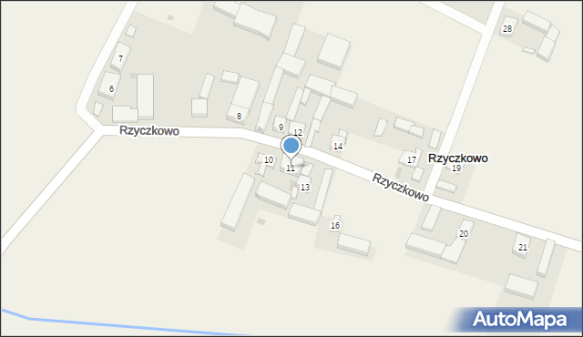 Rzyczkowo, Rzyczkowo, 11, mapa Rzyczkowo