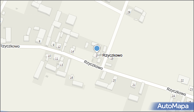 Rzyczkowo, Rzyczkowo, 17, mapa Rzyczkowo