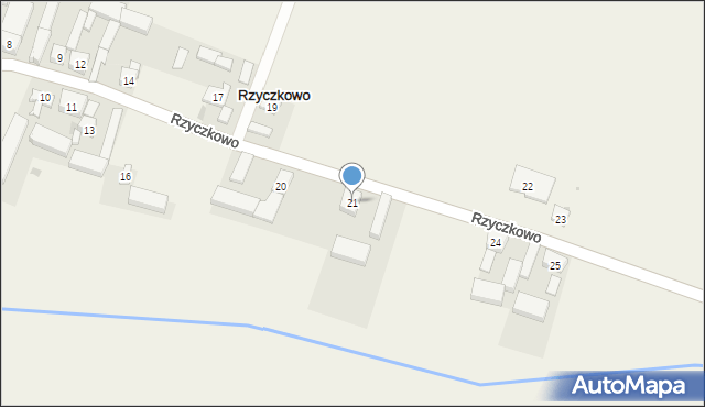 Rzyczkowo, Rzyczkowo, 21, mapa Rzyczkowo