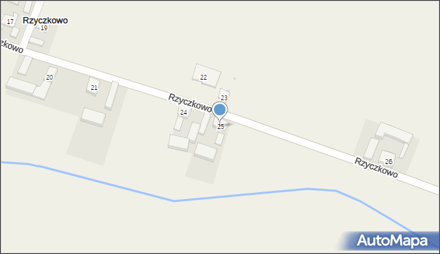 Rzyczkowo, Rzyczkowo, 25, mapa Rzyczkowo