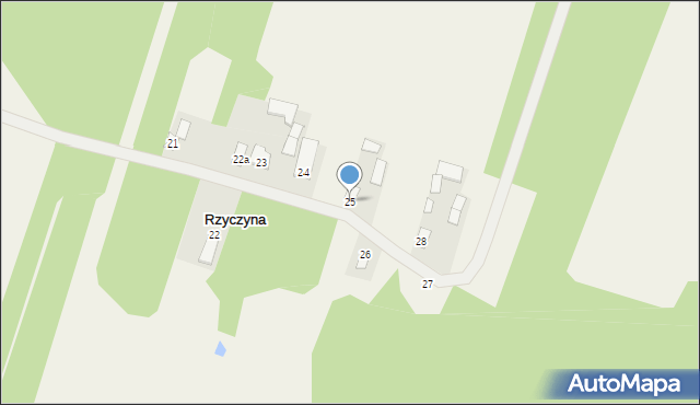 Rzyczyna, Rzyczyna, 25, mapa Rzyczyna