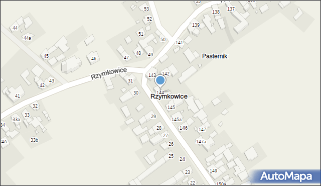 Rzymkowice, Rzymkowice, 144, mapa Rzymkowice