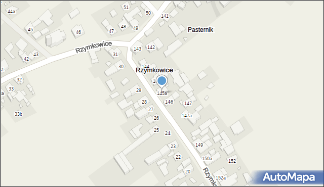 Rzymkowice, Rzymkowice, 145a, mapa Rzymkowice