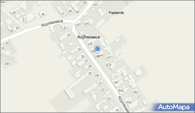 Rzymkowice, Rzymkowice, 146, mapa Rzymkowice