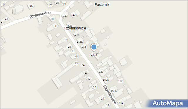 Rzymkowice, Rzymkowice, 147a, mapa Rzymkowice