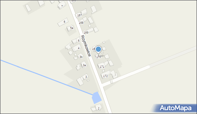 Rzymkowice, Rzymkowice, 170, mapa Rzymkowice