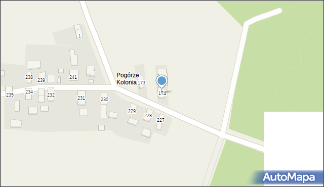 Rzymkowice, Rzymkowice, 174, mapa Rzymkowice