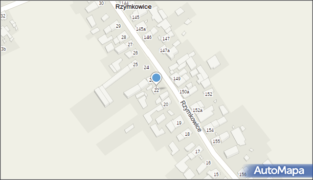 Rzymkowice, Rzymkowice, 22, mapa Rzymkowice