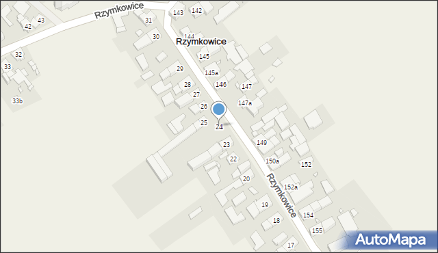 Rzymkowice, Rzymkowice, 24, mapa Rzymkowice