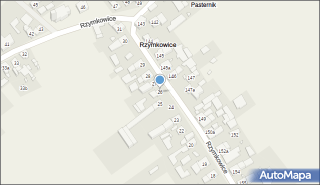 Rzymkowice, Rzymkowice, 26, mapa Rzymkowice