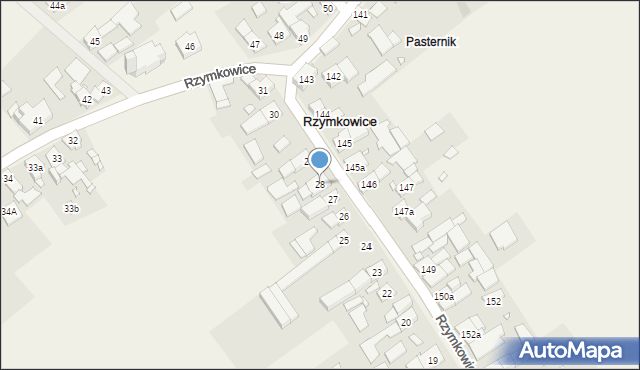 Rzymkowice, Rzymkowice, 28, mapa Rzymkowice