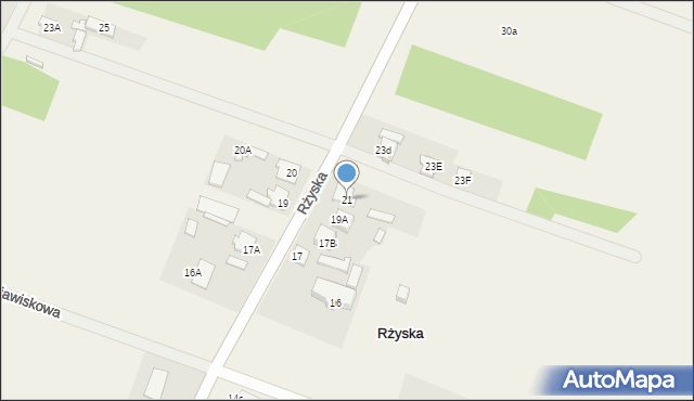 Rżyska, Rżyska, 21, mapa Rżyska