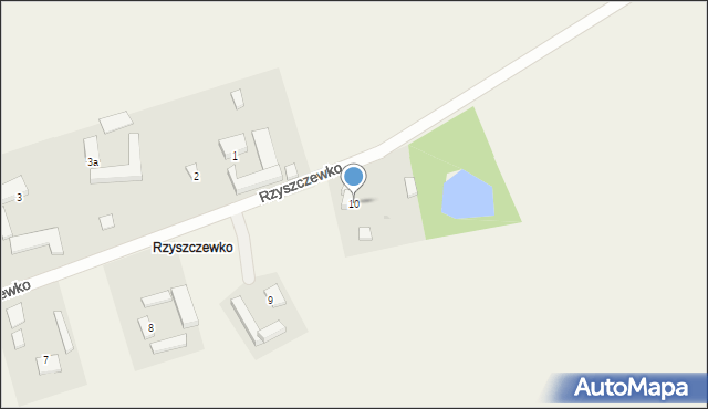 Rzyszczewo, Rzyszczewko, 10, mapa Rzyszczewo