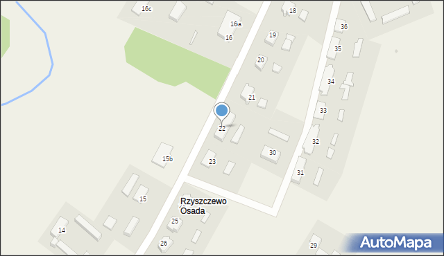 Rzyszczewo, Rzyszczewo, 22, mapa Rzyszczewo