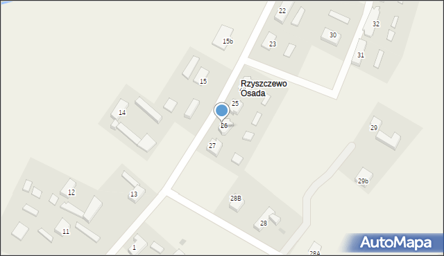 Rzyszczewo, Rzyszczewo, 26a, mapa Rzyszczewo