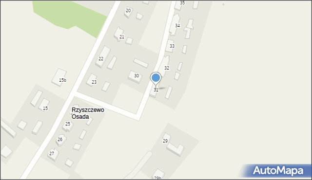 Rzyszczewo, Rzyszczewo, 31, mapa Rzyszczewo