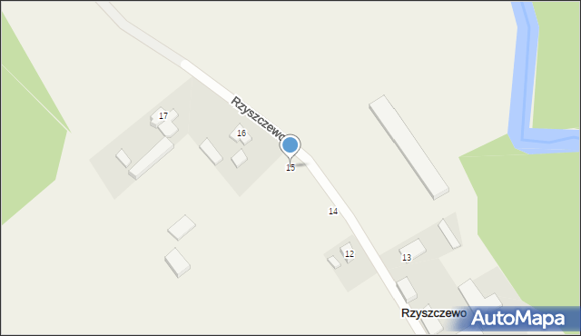 Rzyszczewo, Rzyszczewo, 15, mapa Rzyszczewo