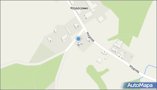 Rzyszczewo, Rzyszczewo, 8a, mapa Rzyszczewo