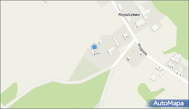 Rzyszczewo, Rzyszczewo, 9, mapa Rzyszczewo