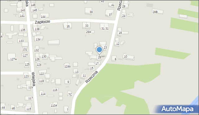 Siemianowice Śląskie, Rzeczna, 19, mapa Siemianowice Śląskie