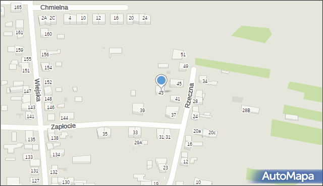 Siemianowice Śląskie, Rzeczna, 43, mapa Siemianowice Śląskie