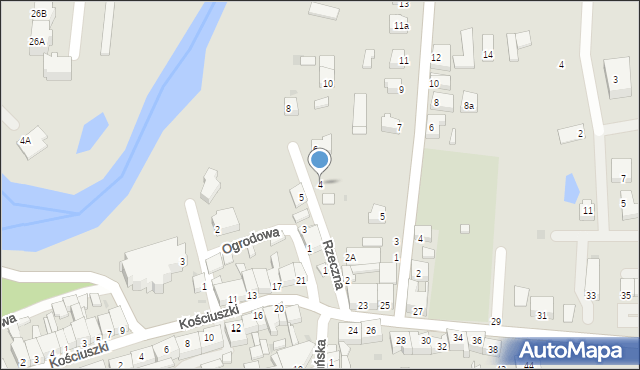 Skarszewy, Rzeczna, 4, mapa Skarszewy