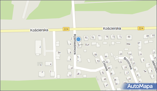 Skarszewy, Rzemieślnicza, 3, mapa Skarszewy