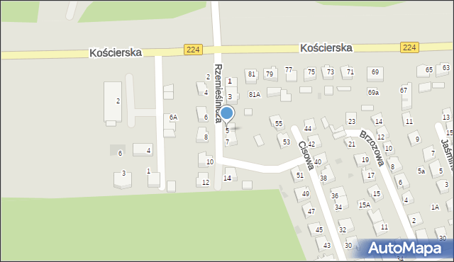 Skarszewy, Rzemieślnicza, 5, mapa Skarszewy