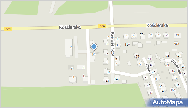 Skarszewy, Rzemieślnicza, 6A, mapa Skarszewy