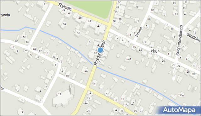 Sokołów Małopolski, Rzeszowska, 13, mapa Sokołów Małopolski