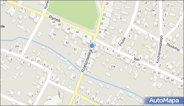 Sokołów Małopolski, Rzeszowska, 5, mapa Sokołów Małopolski