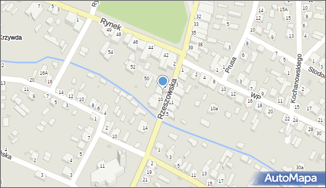 Sokołów Małopolski, Rzeszowska, 8, mapa Sokołów Małopolski