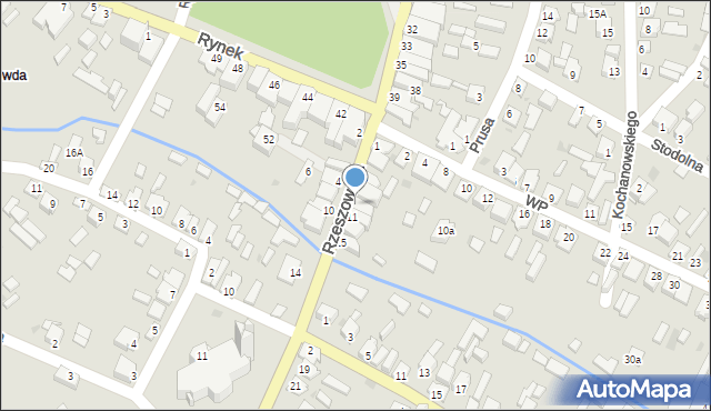 Sokołów Małopolski, Rzeszowska, 9, mapa Sokołów Małopolski