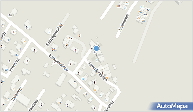 Środa Wielkopolska, Rzemieślnicza, 3, mapa Środa Wielkopolska