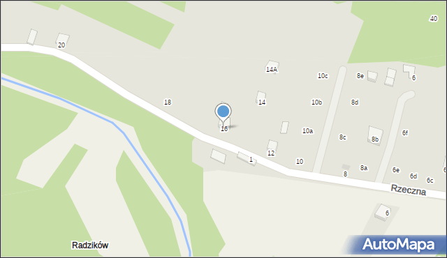 Staszów, Rzeczna, 16, mapa Staszów