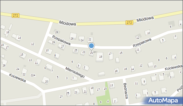 Świecie, Rzepakowa, 21, mapa Świecie