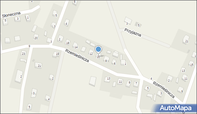 Szymbark, Rzemieślnicza, 10, mapa Szymbark