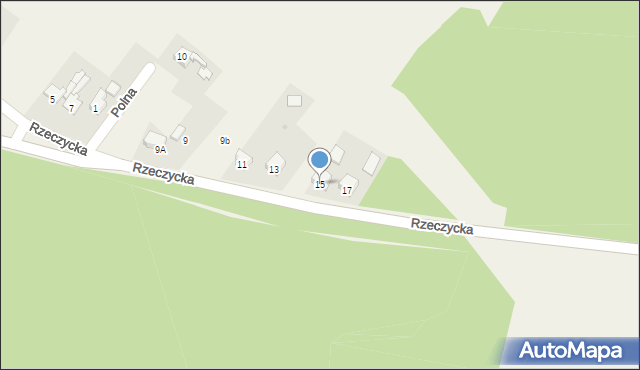 Taciszów, Rzeczycka, 15, mapa Taciszów