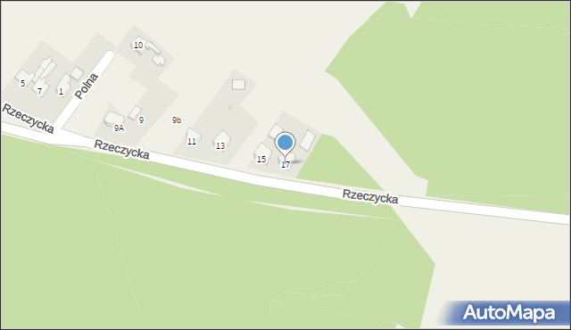Taciszów, Rzeczycka, 17, mapa Taciszów
